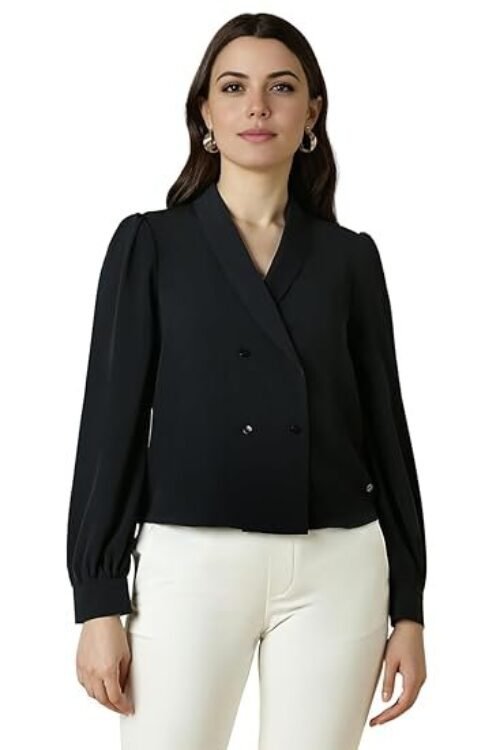 AS Women’s Solid Regular Fit Blouse