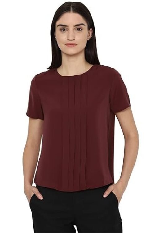 AS Women’s Regular Fit Blouse – Maroon