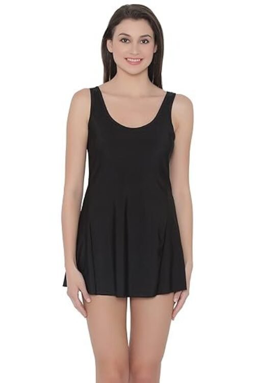 Via Women’s Padded Swimdress with Attached Shorts