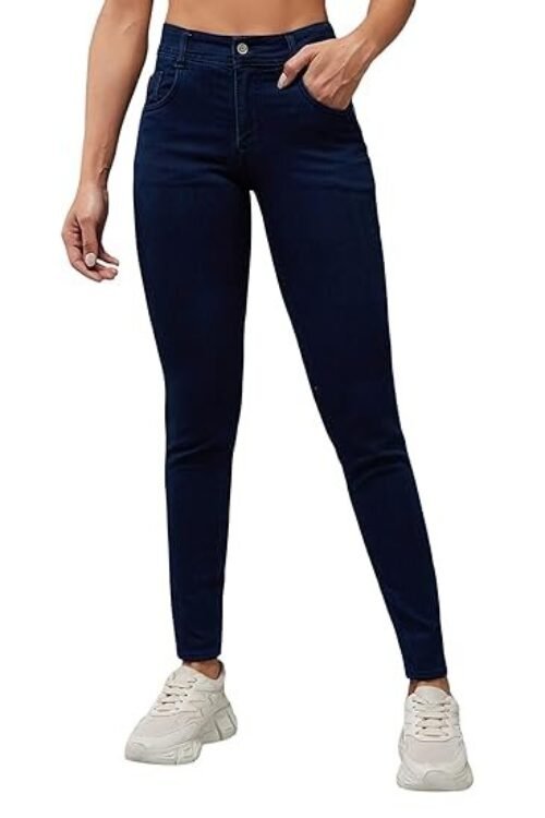 Miss Chase Women’s Skinny High/Mid Rise Regular Length Stretchable Denim (Plus Size) Jeans