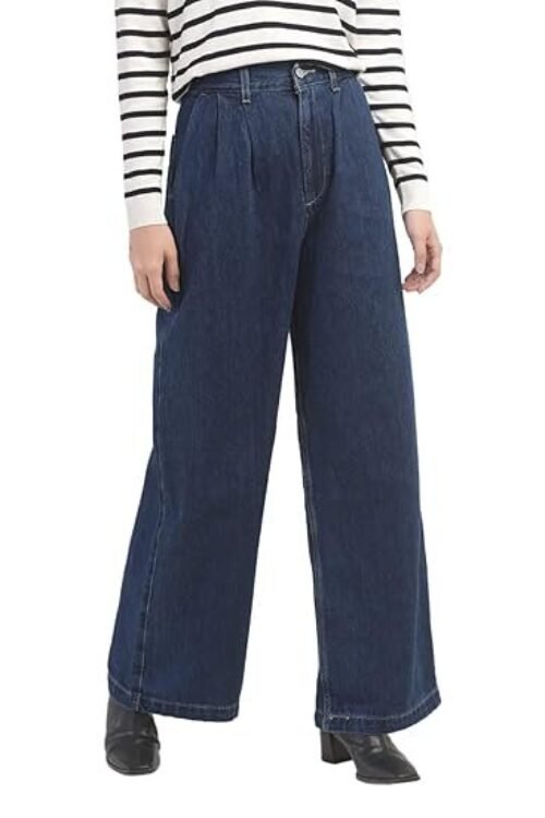 Levi’s Women’s High Rise Ribcage Wide Leg Jeans