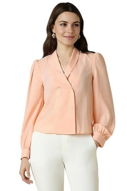 AS Women’s Solid Regular Fit Blouse