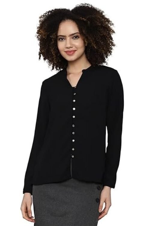 AS Women’s Solid Regular Fit Blouse