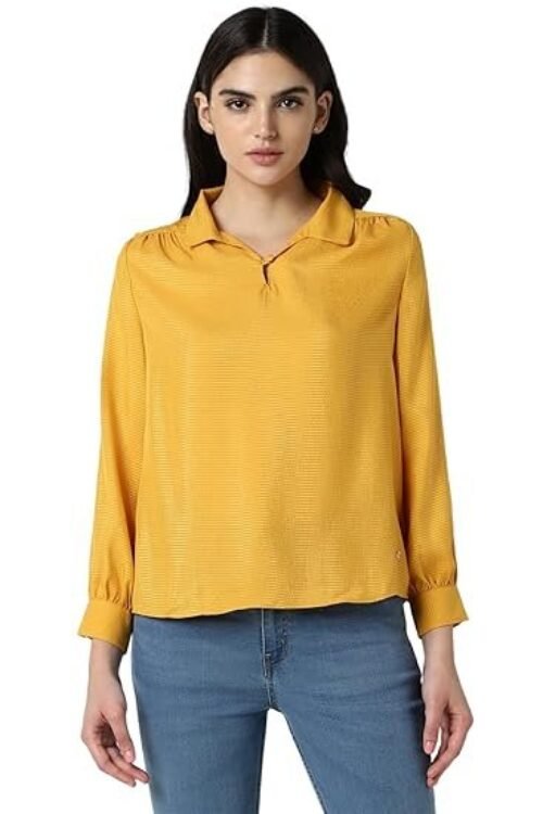 Women’s Yellow Regular Fit Shirt